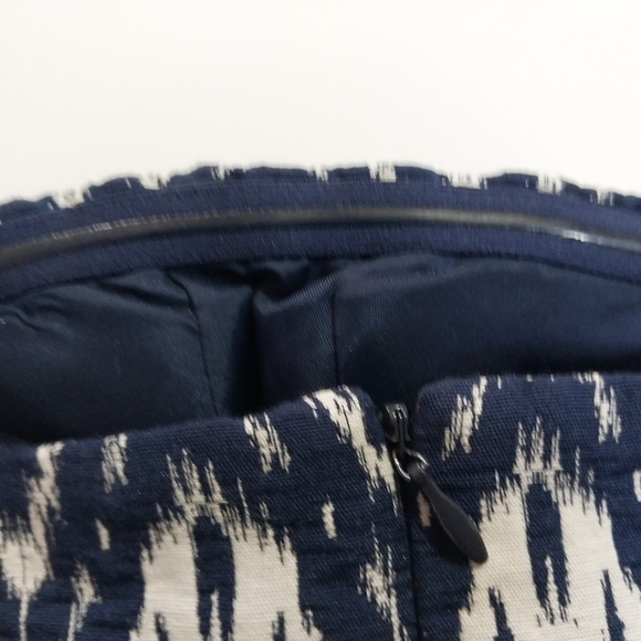 Banana Republic Navy and White Strapless Dress - Picture 14 of 16